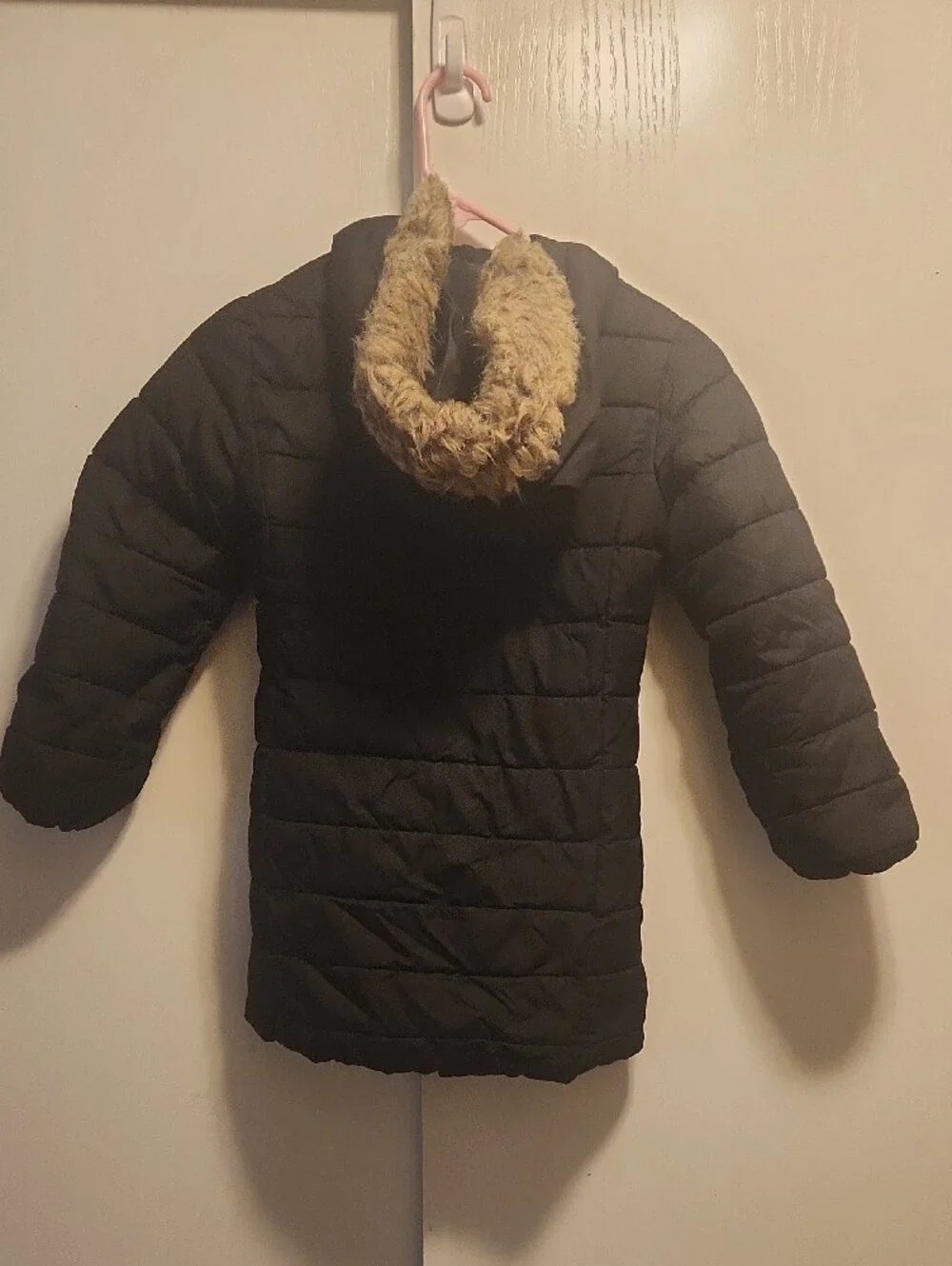 GAP Black Quilted Hooded Puffer Coat for Kids Size S